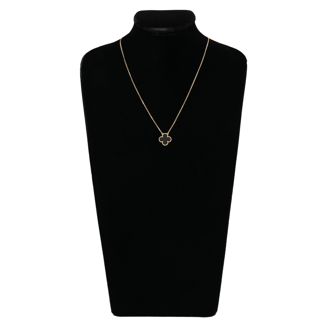 Van Cleef & Arpels(USED)반클리프앤아펠 빈티지 알함브라 네크리스 오닉스